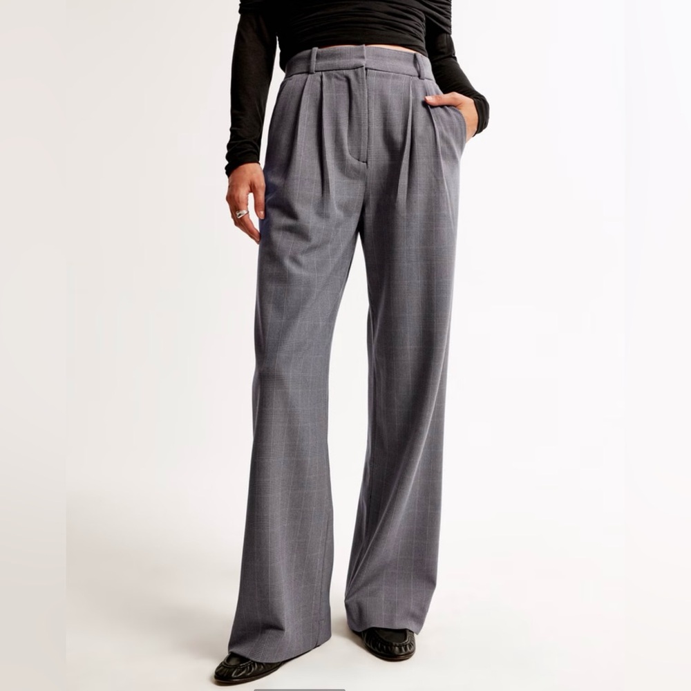 A&F Sloane Tailored Wide Leg Pant